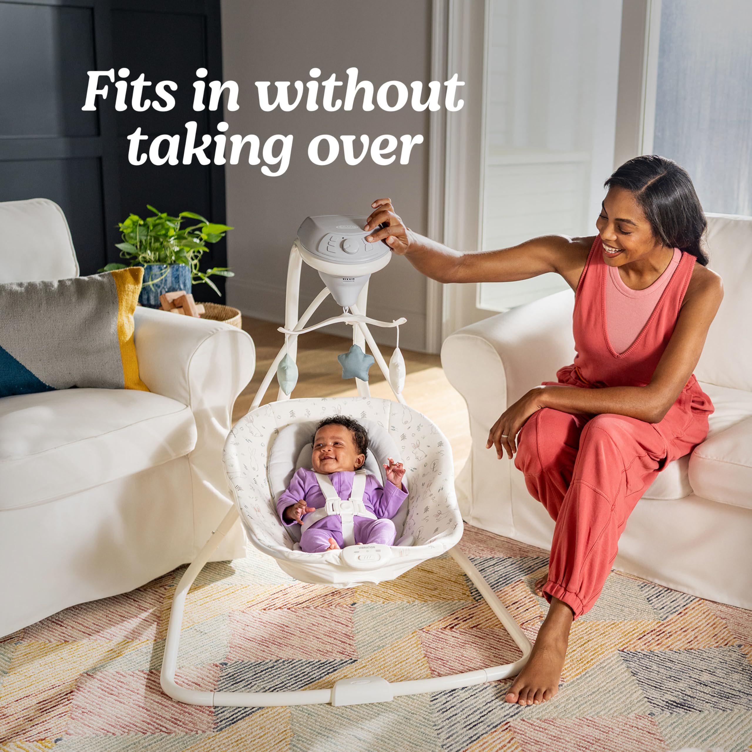 GRACO ベビースイング（使用回数少なく美品です！） Amazon.co.jp: Graco シンプルスイング、アイビー。 : ホーム＆キッチン